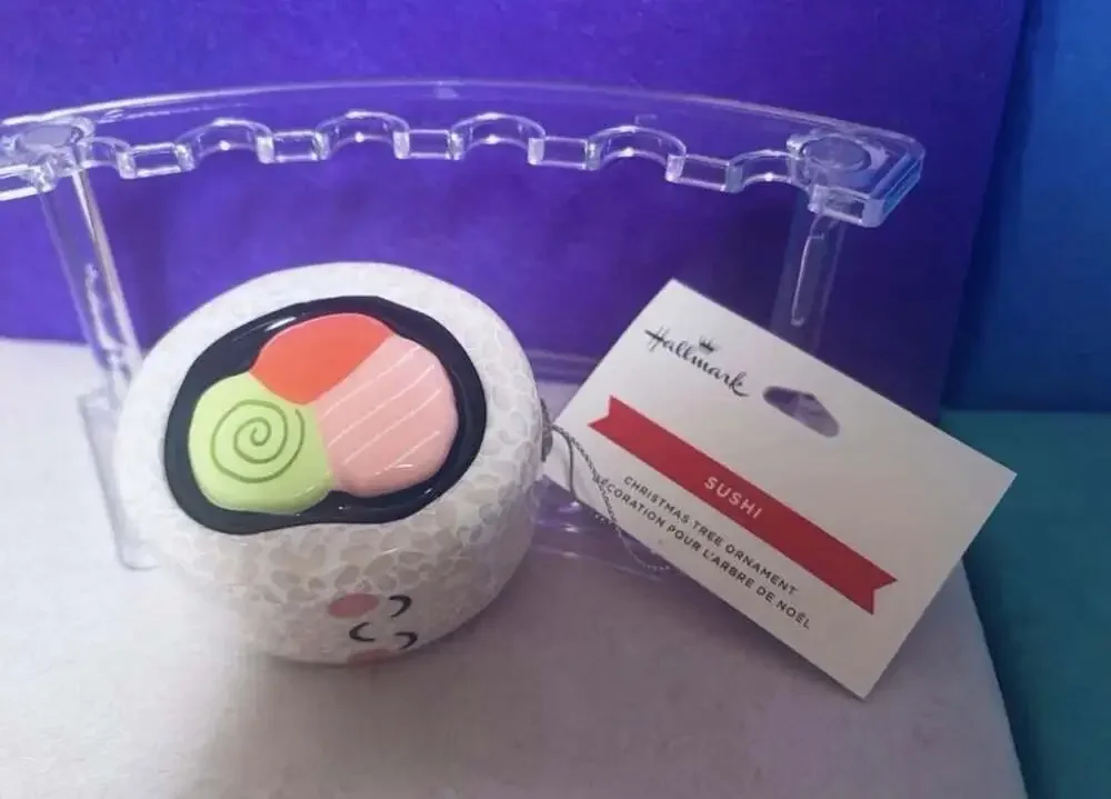 Hallmark Kawaii Sushi Roll Christmas Tree Ornament